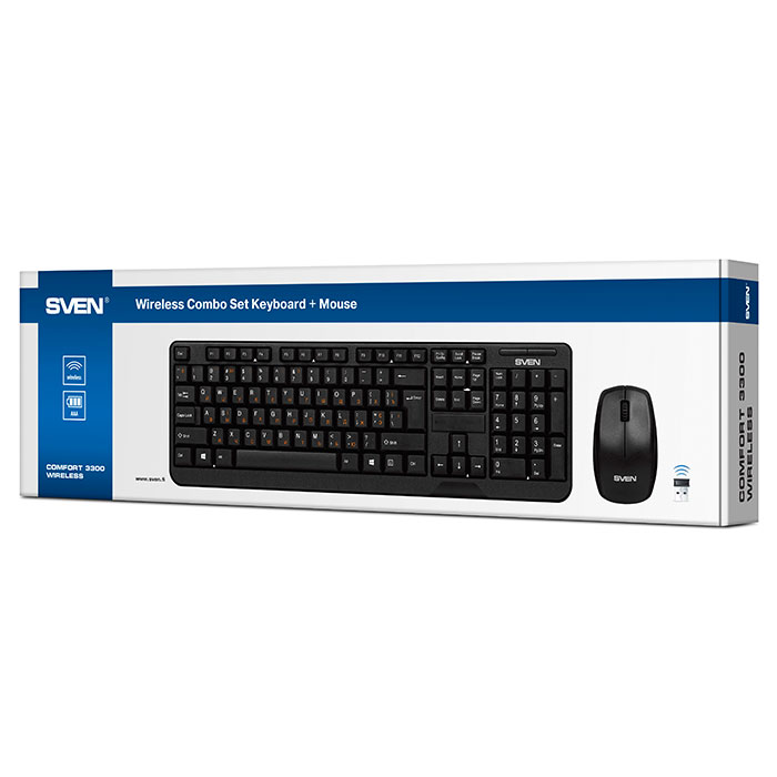 Tastatură fără fir + Mouse SVEN Comfort 3300 - Cumpăra în Moldova | Xstore.md photo 5