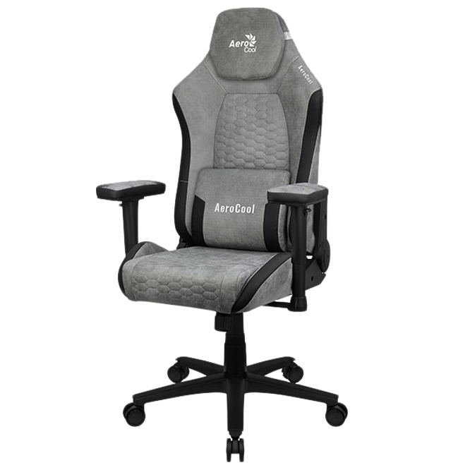 Scaun Gaming AeroCool Crown AeroSuede, Stone Grey | Xstore.md - Cumpăra în Moldova, Chișinău photo 3