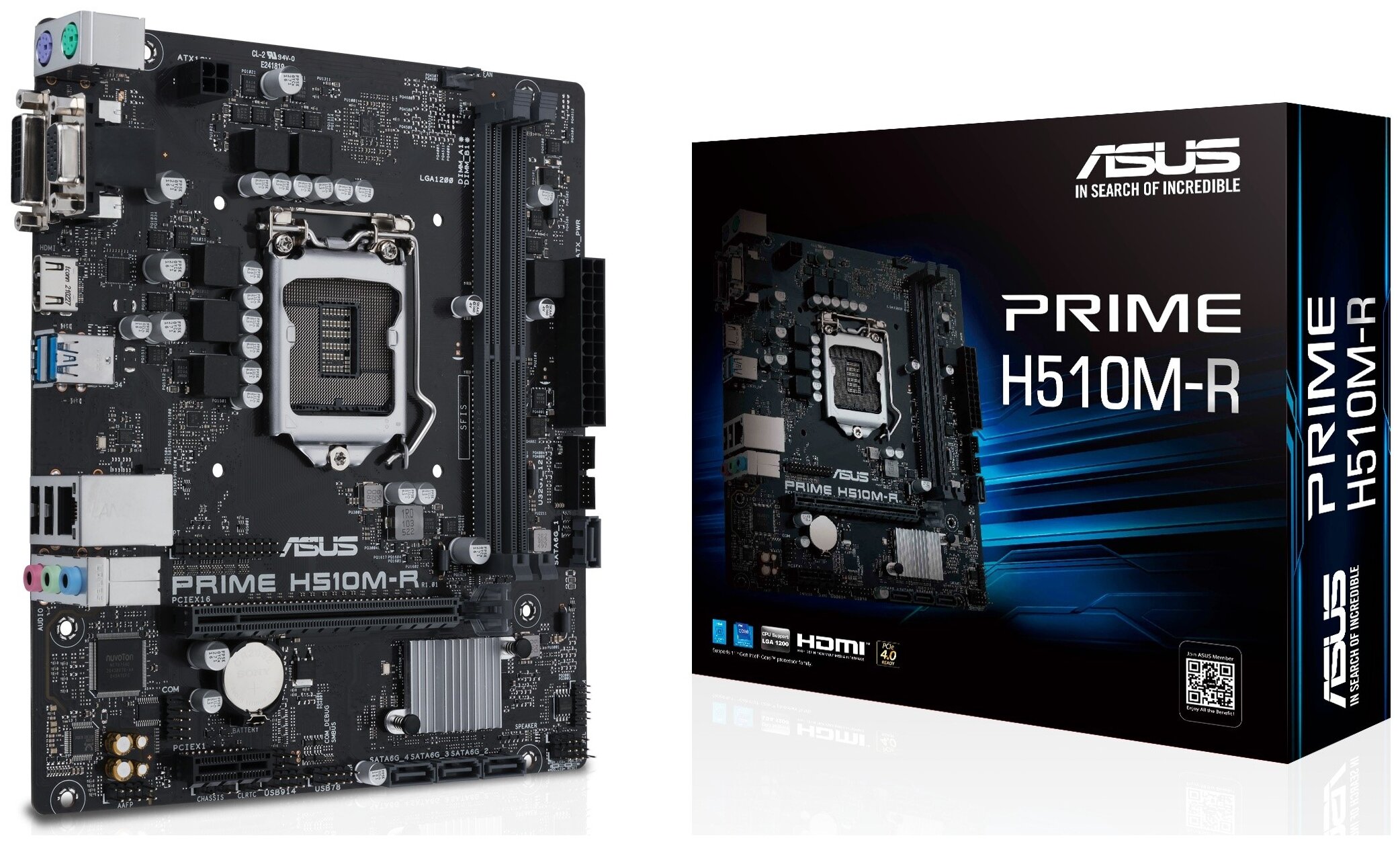 Placă de bază ASUS PRIME H510M-R-SI - xstore.md photo