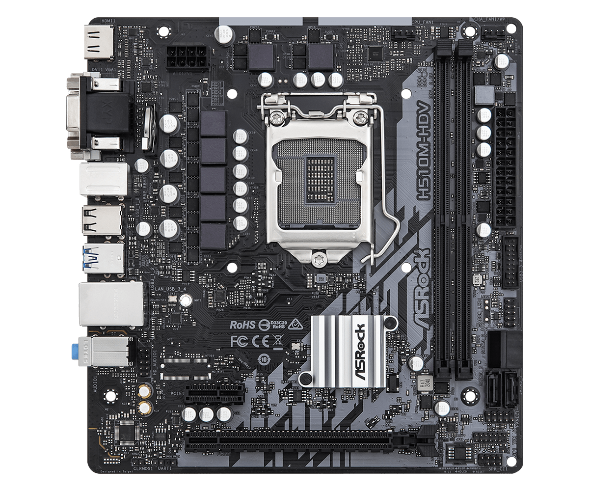 Материнская плата ASRock H510M-HDV R2.0 - xstore.md photo 0