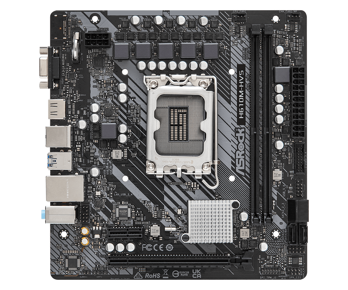 Placă de bază ASRock H610M-HVS - xstore.md photo 0