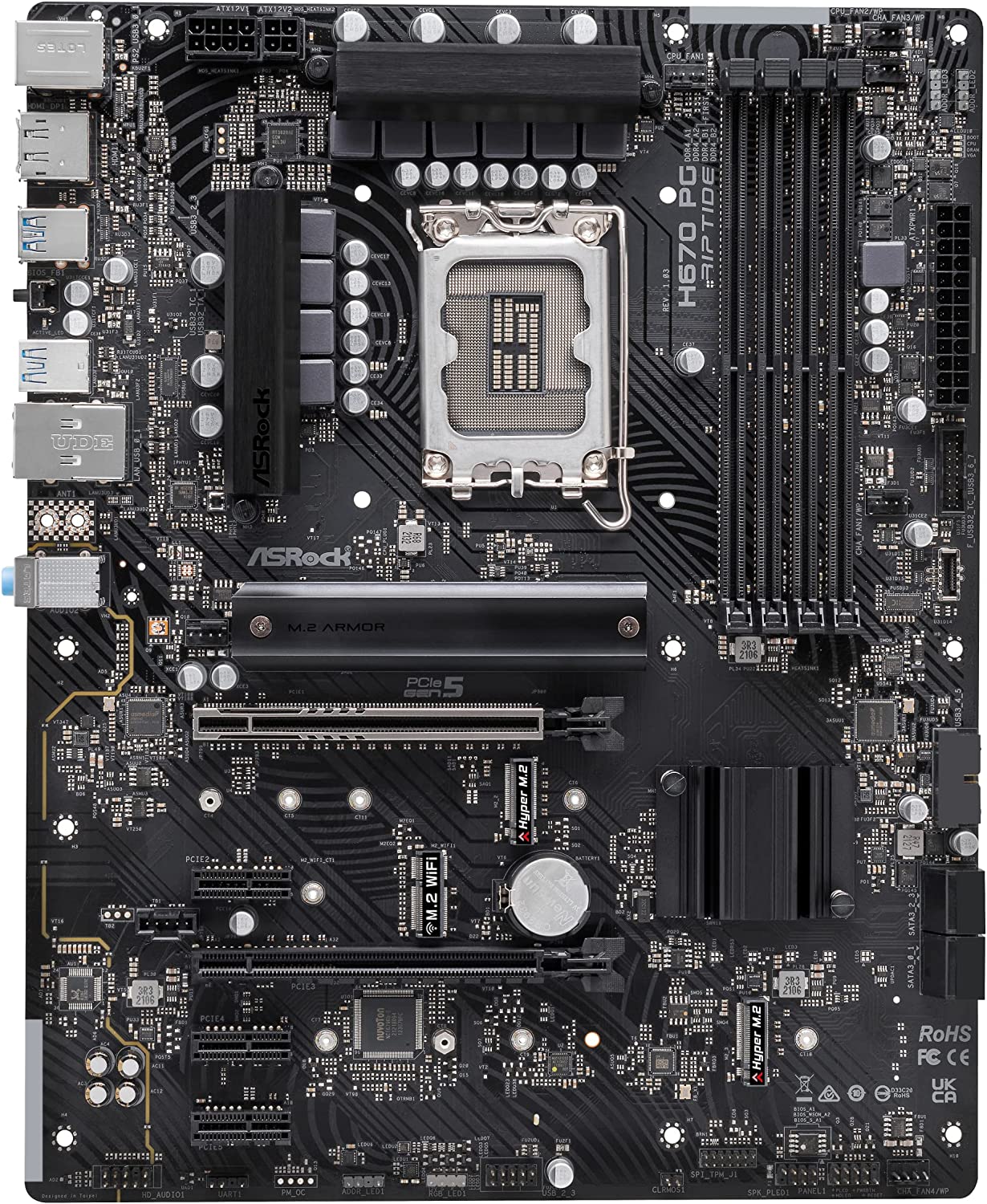 Материнская плата ASRock H670 PG RIPTIDE - xstore.md photo 0