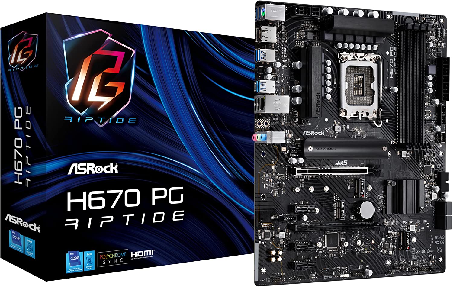 Материнская плата ASRock H670 PG RIPTIDE - xstore.md photo