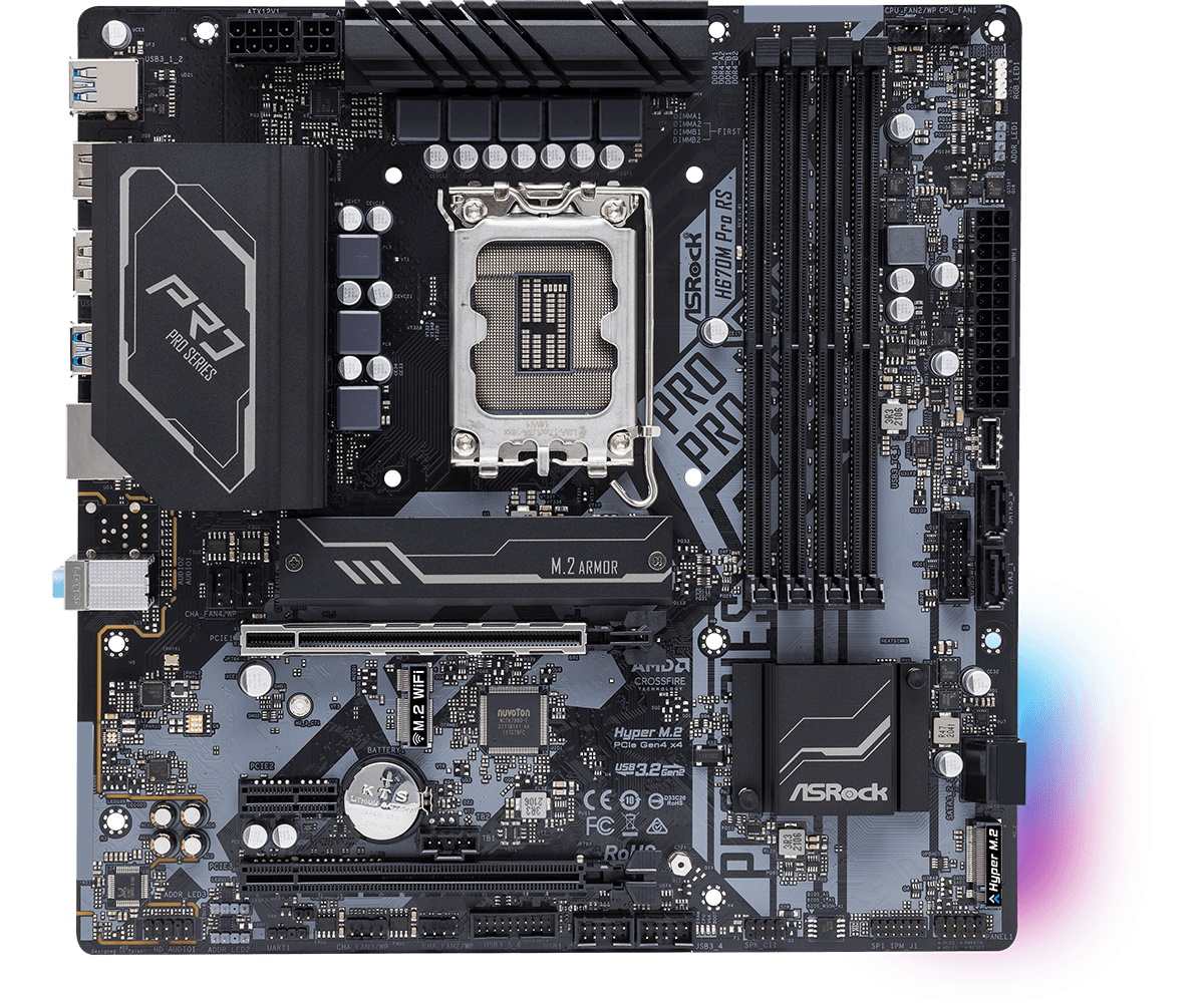 Placă de bază ASRock H670M PRO RS - xstore.md photo 0