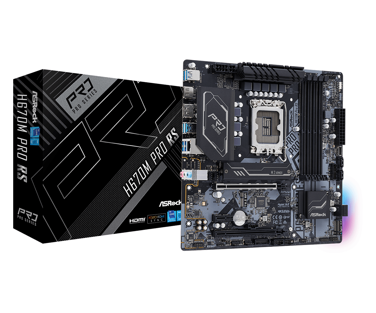 Placă de bază ASRock H670M PRO RS - xstore.md photo