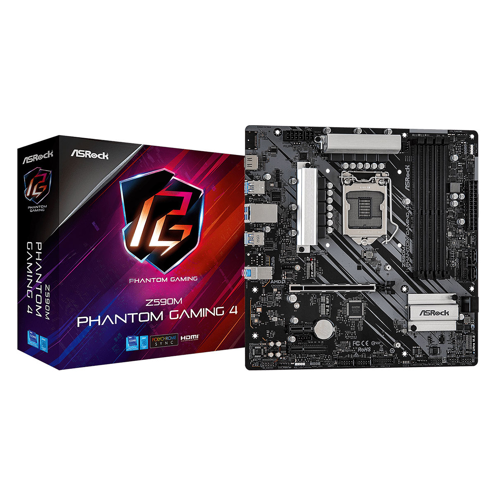 Placa de baza ASRock Z590M PHANTOM GAMING 4 - xstore.md photo