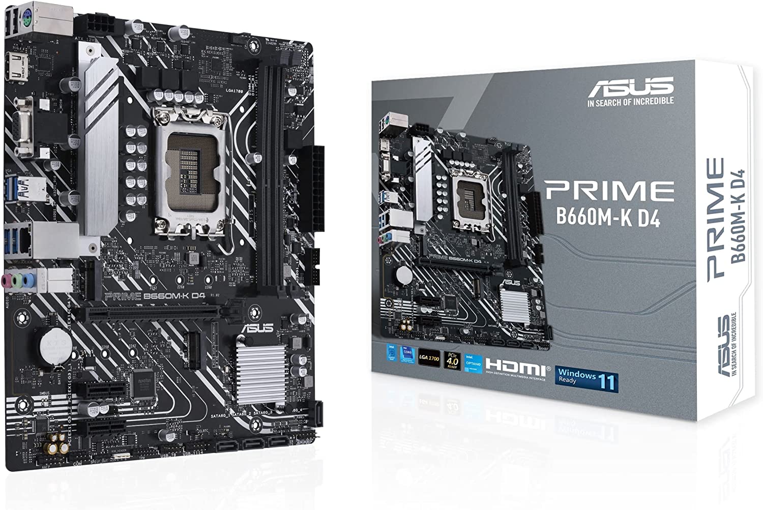 Placă de bază ASUS PRIME B660M-K D4 - xstore.md photo