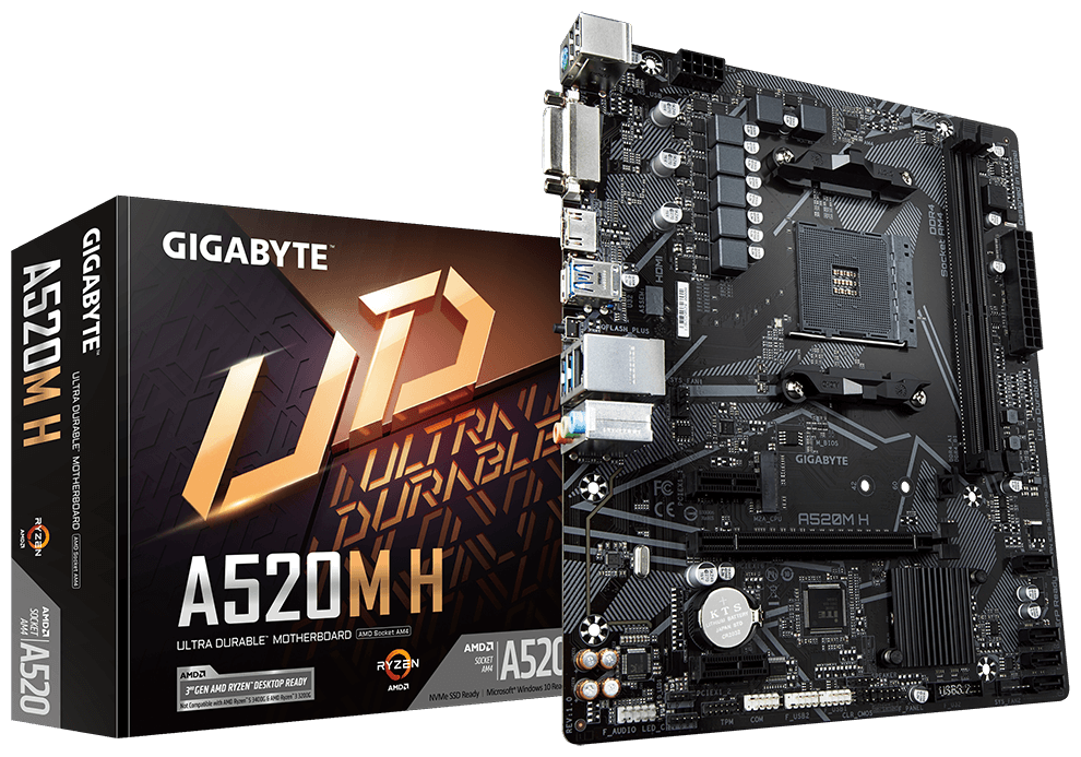 Placă de bază GIGABYTE GA-A520M H - xstore.md photo