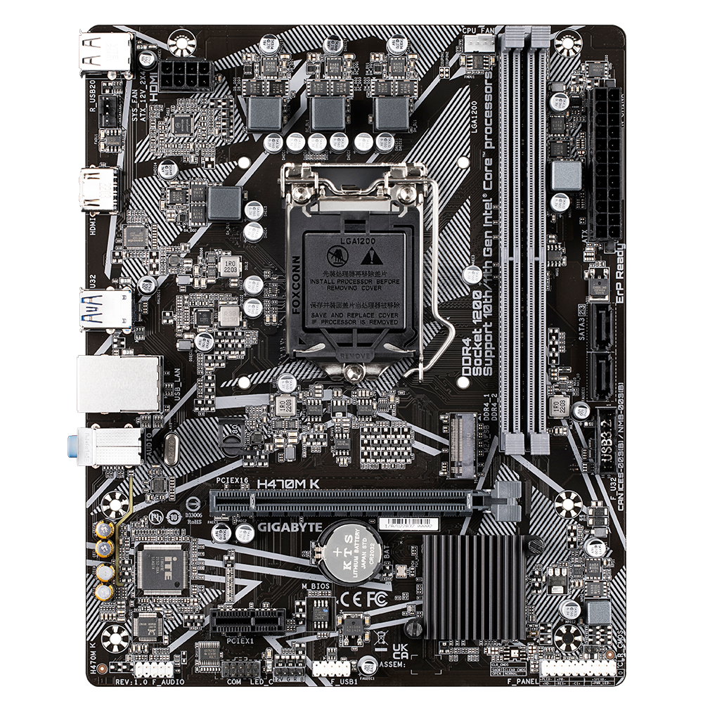 Материнская плата GIGABYTE H470M K - xstore.md photo 0