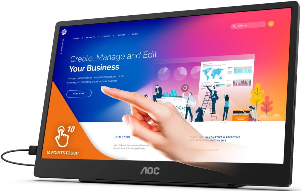 Монитор AOC 16T2 | Xstore.md - Купить в Молдове, Кишиневе photo 1