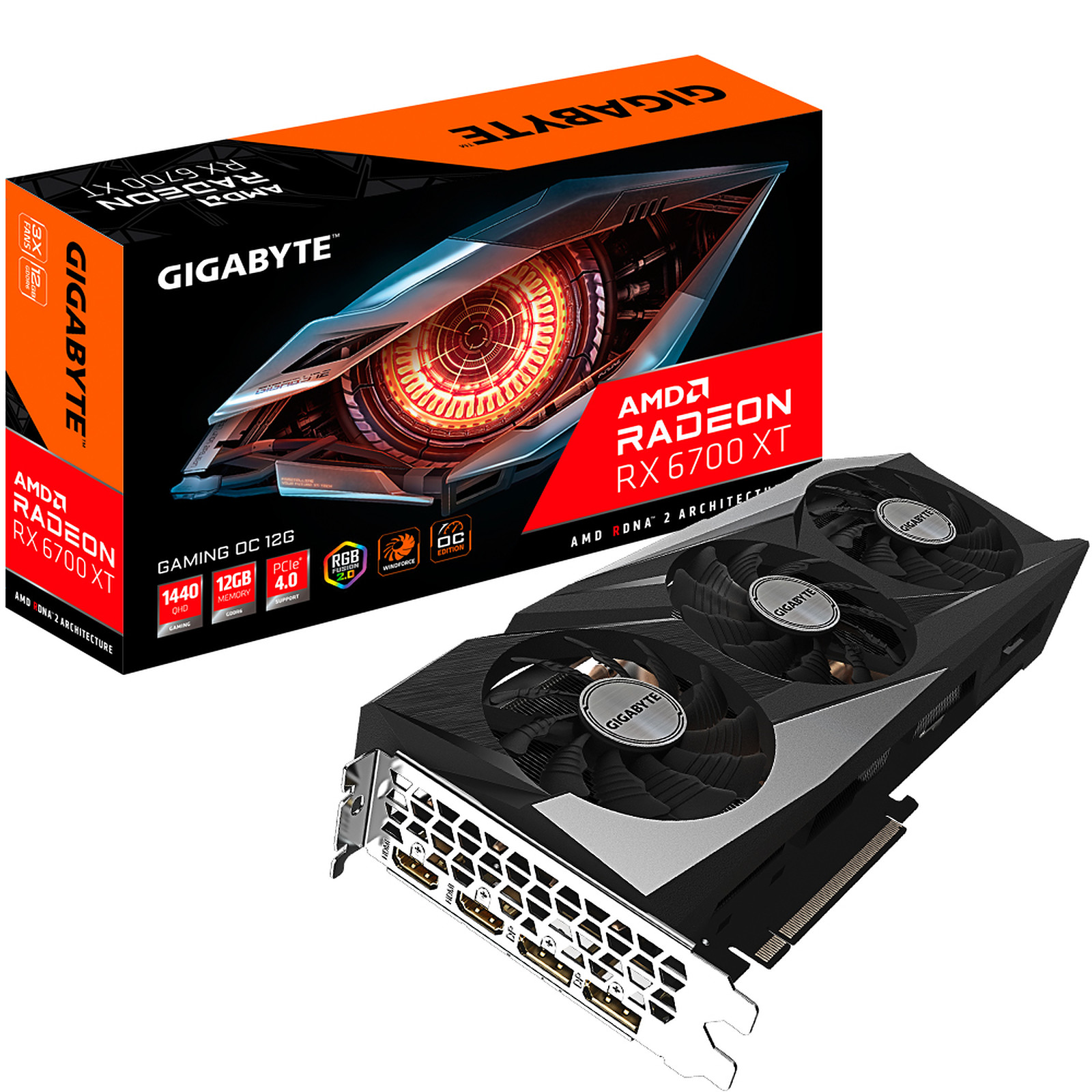 Видеокарта Gigabyte Radeon RX 6700 XT Gaming OC | Xstore.md photo