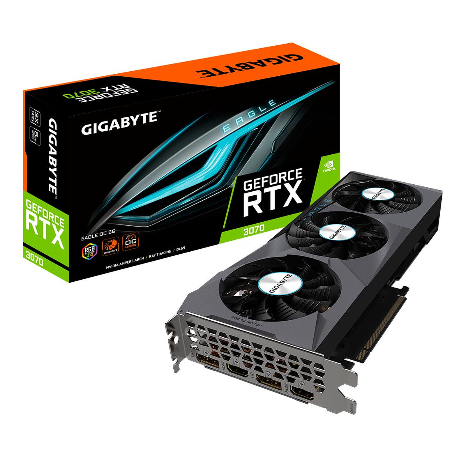Placă video Gigabyte GeForce RTX 3070 Eagle OC | Xstore.md photo