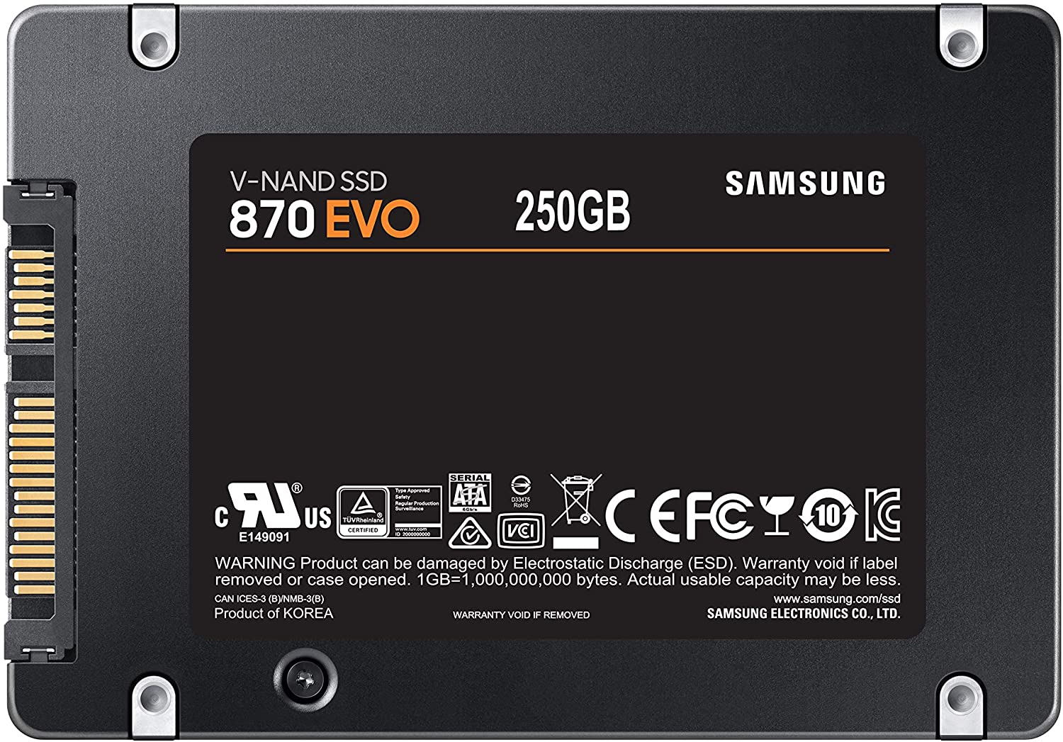 Unitate SSD Samsung 870 EVO MZ-77E250B în Moldova | Xstore.md photo 3