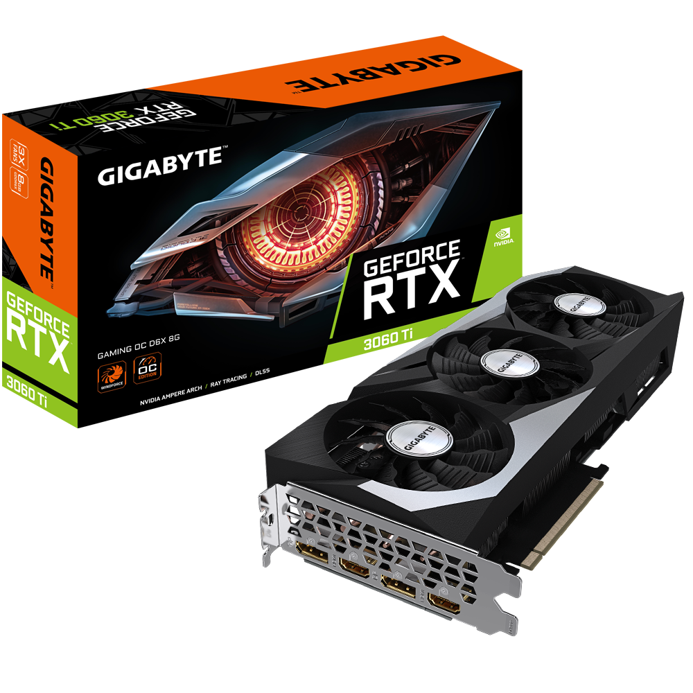 Placă video GIGABYTE GeForce RTX 3060 Ti GAMING OC D6X 8G - xstore.md photo