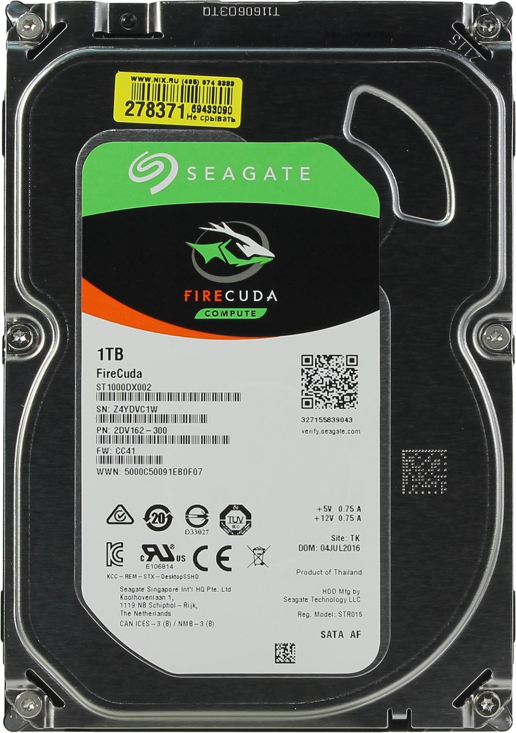 Unitate HDD Seagate Hybrid Drive ST1000DX002 în Moldova | Xstore.md photo