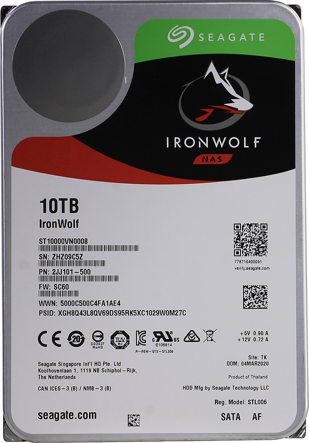 HDD Seagate IronWolf ST10000VN0008 в Молдове | Xstore.md photo