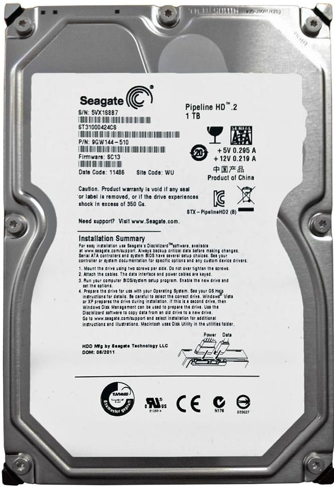 HDD Seagate Pipeline HD ST31000424CS в Молдове | Xstore.md photo