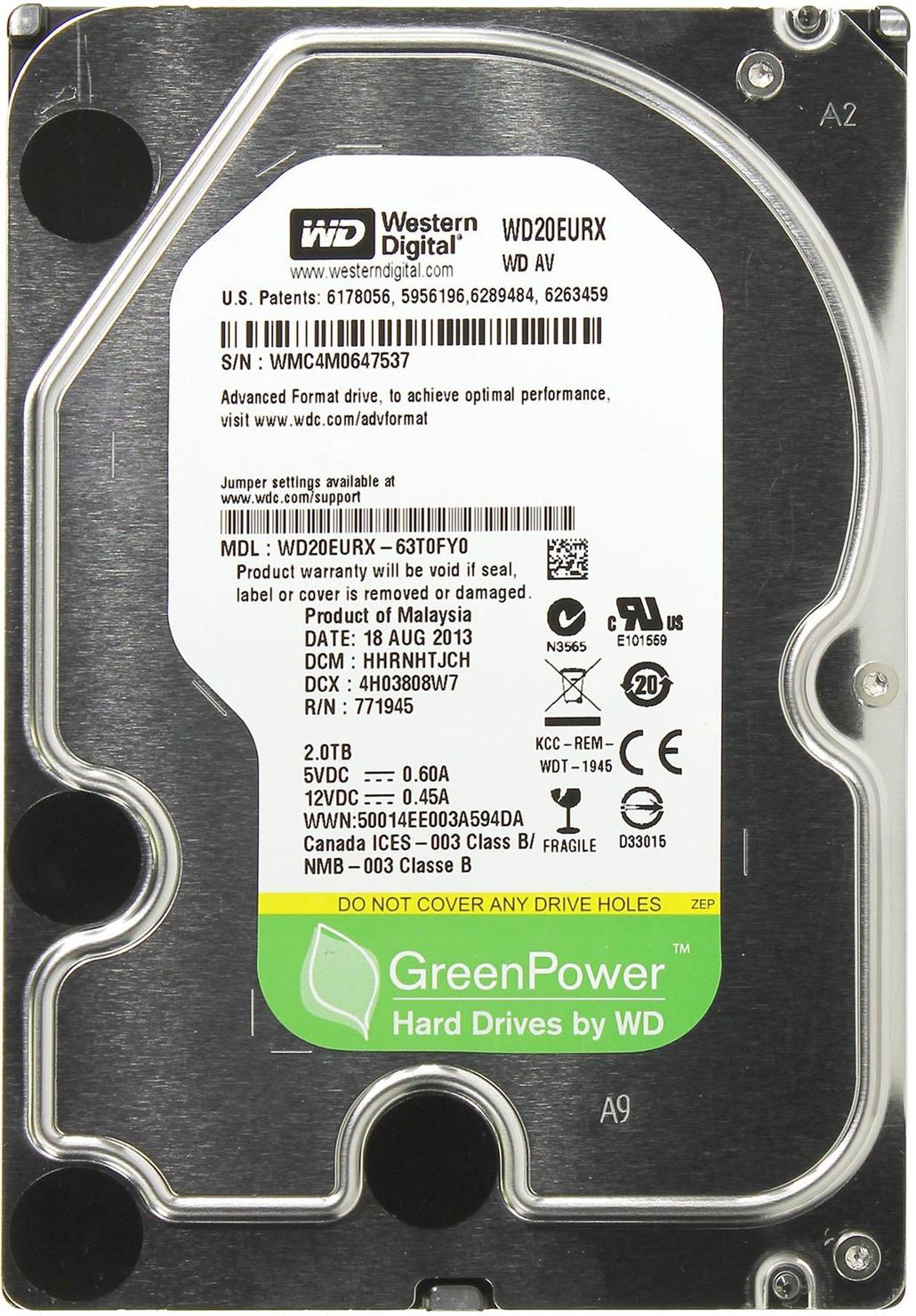 Unitate HDD WD AV-GP WD20EURX în Moldova | Xstore.md photo
