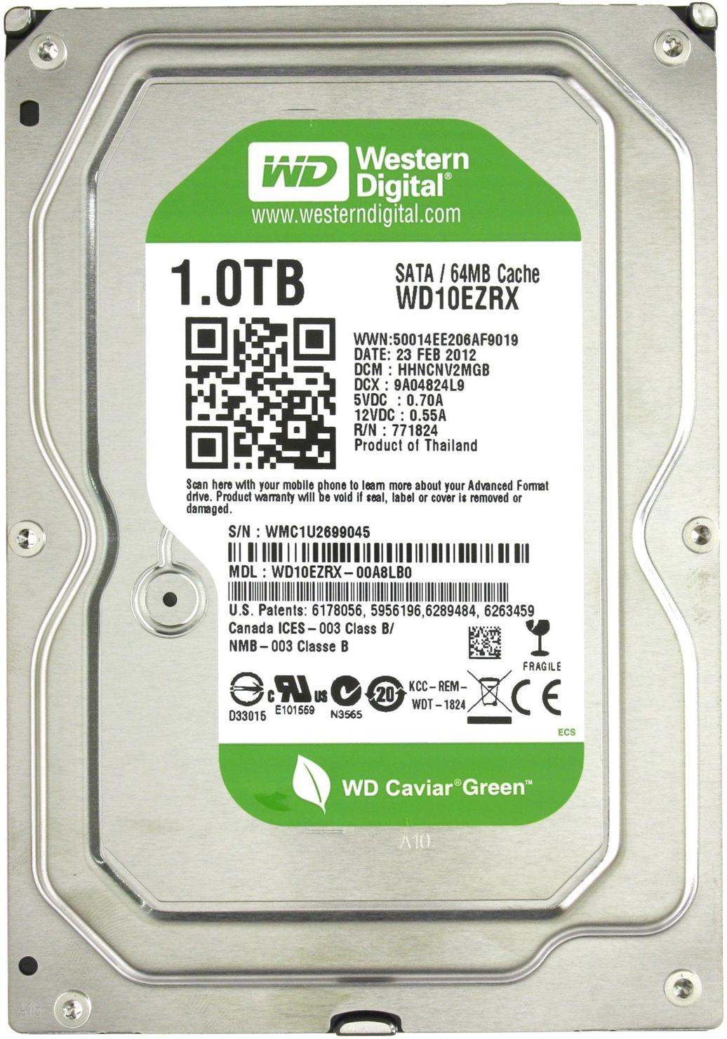 Unitate HDD WD Caviar Green WD10EZRX în Moldova | Xstore.md photo