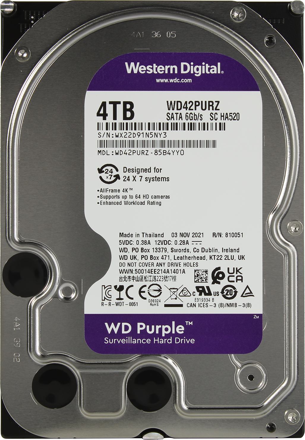 Unitate HDD WD Purple WD42PURZ în Moldova | Xstore.md photo