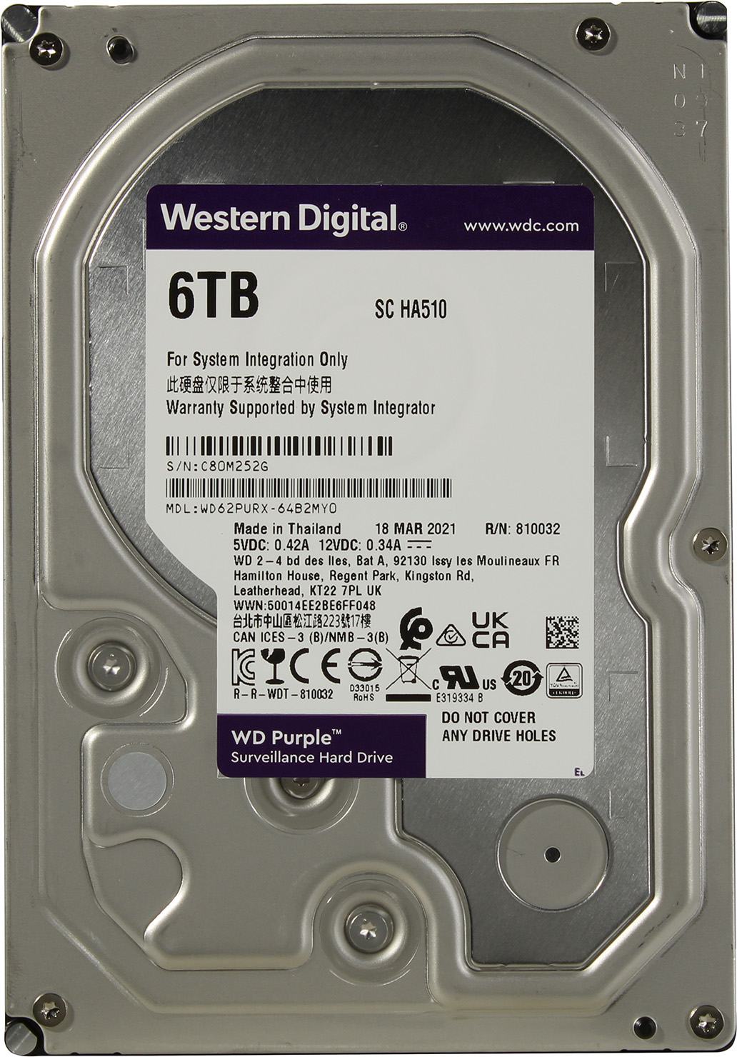 Unitate HDD WD Purple WD62PURX în Moldova | Xstore.md photo