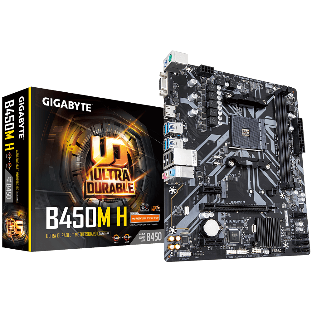 Placă de bază GIGABYTE B450M H - xstore.md photo