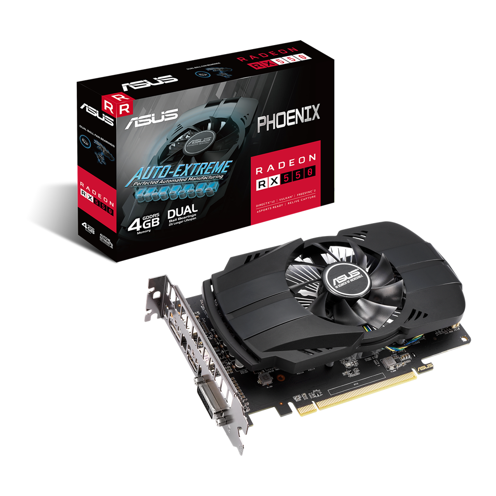 Placă video ASUS Radeon RX 550 Phoenix EVO - xstore.md photo