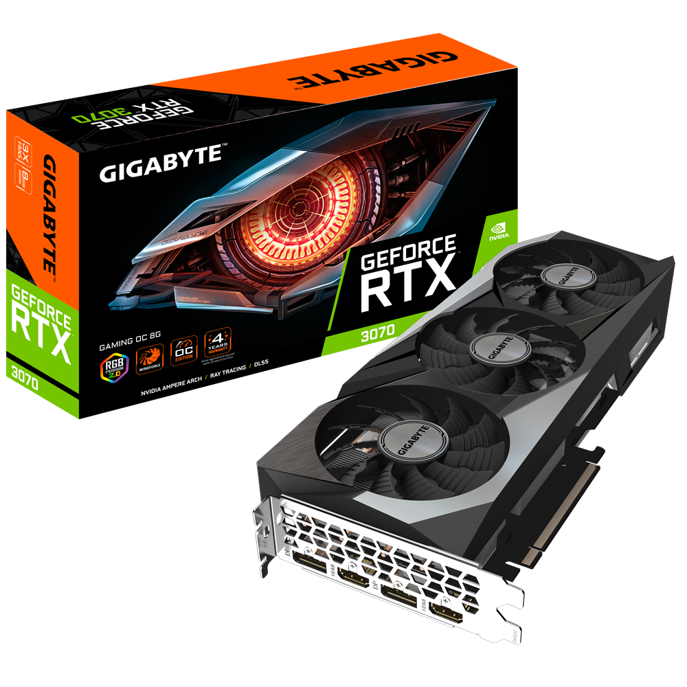 Видеокарта Gigabyte GeForce RTX 3070 Gaming OC | Xstore.md photo