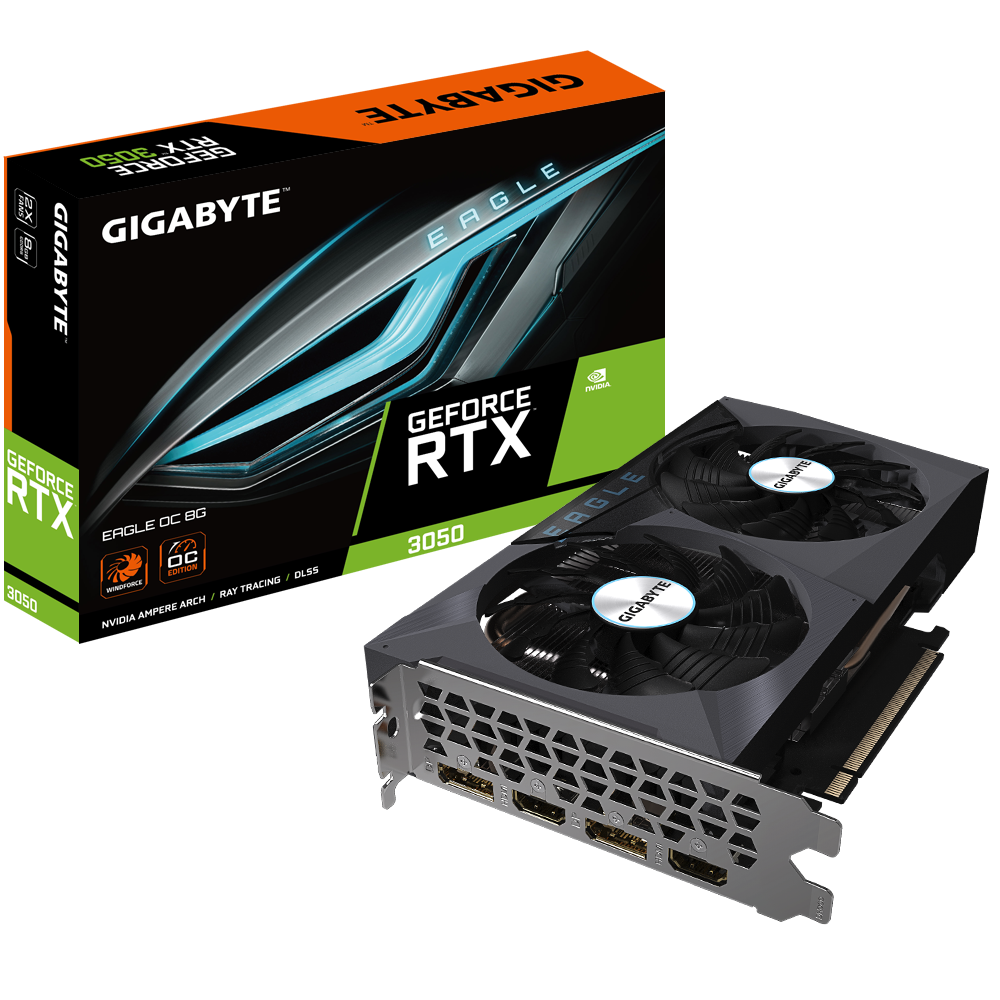 Placă video Gigabyte RTX 3050 Eagle OC GV-N3050EAGLE OC-8GD | Xstore.md photo