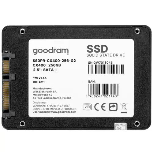 Unitate SSD GOODRAM CX 400 Gen.2 SSDPR-CX400-256-G2 în Moldova | Xstore.md photo 2