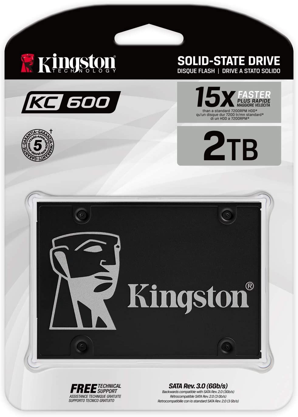 Unitate SSD Kingston KC600 SKC600/2048G în Moldova | Xstore.md photo 2