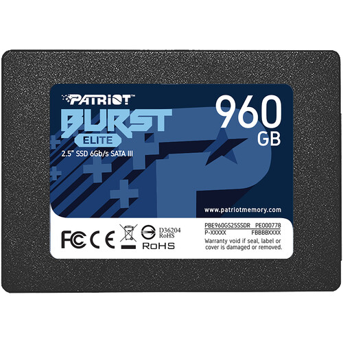 Unitate SSD Patriot Burst PBE960GS25SSDR în Moldova | Xstore.md photo