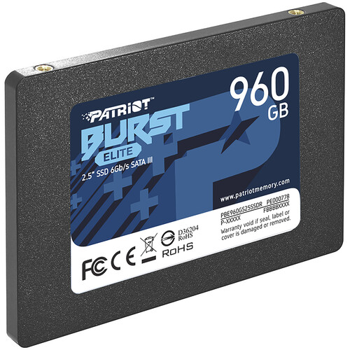 Unitate SSD Patriot Burst PBE960GS25SSDR în Moldova | Xstore.md photo 2