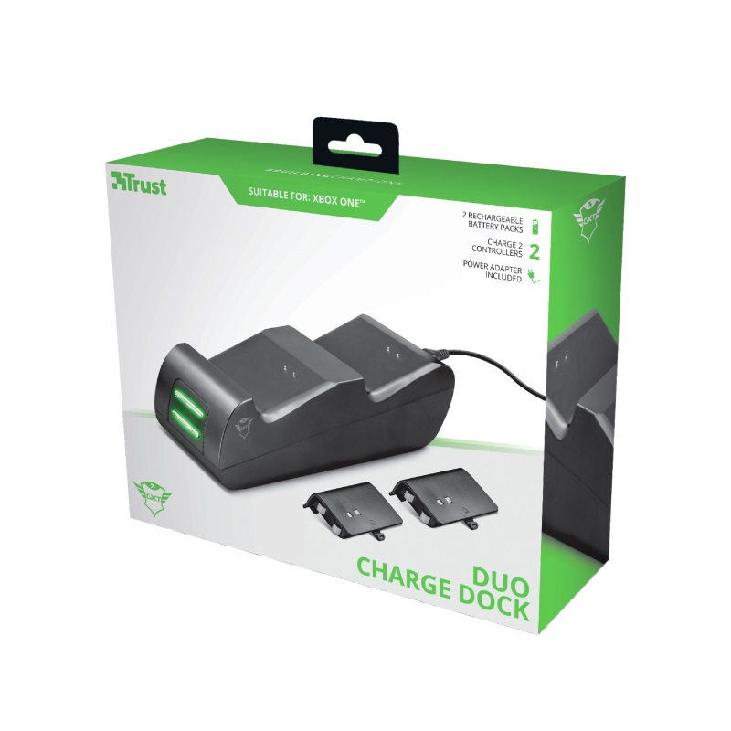 Зарядная станция Trust Gaming GXT 247 for Xbox One + 2 x 800mAh NiMH batteries | Xstore.md photo 0