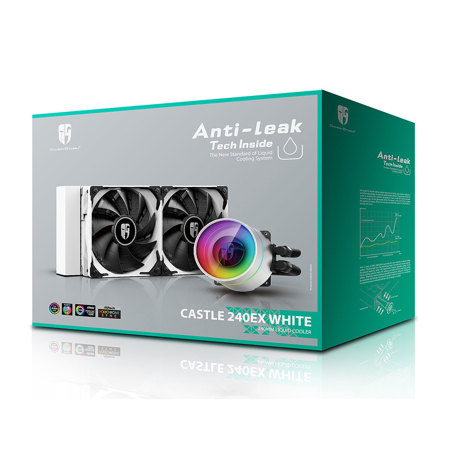 Кулер Deepcool Castle 240EX White в Молдове | Xstore.md photo 3