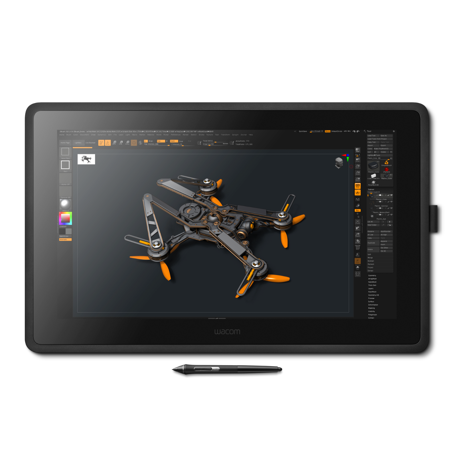 Графический планшет Wacom Cintiq 22❞ в Молдове | Xstore.md photo 2