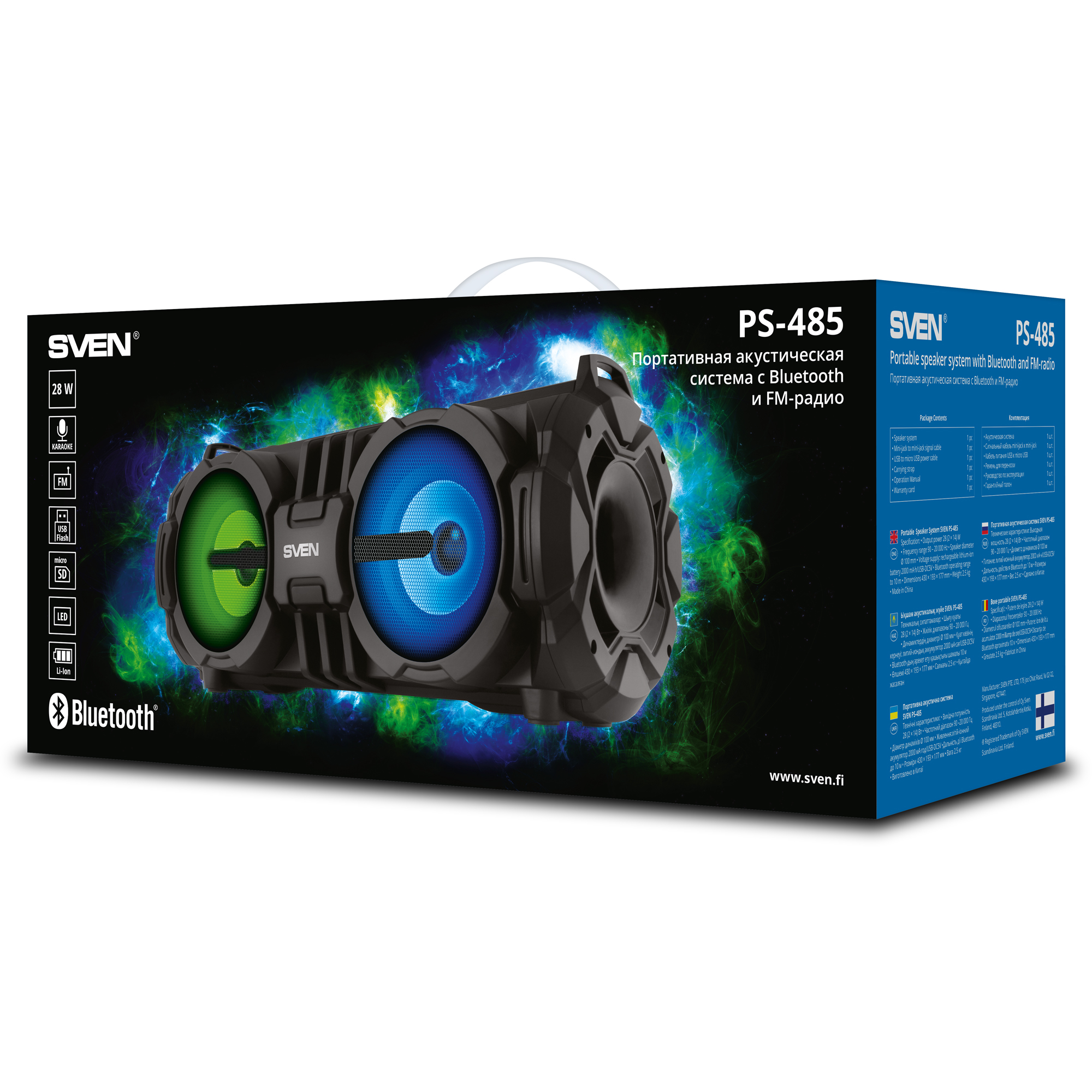 Портативная колонка SVEN PS-485 – купить в Молдове | Xstore.md photo 6