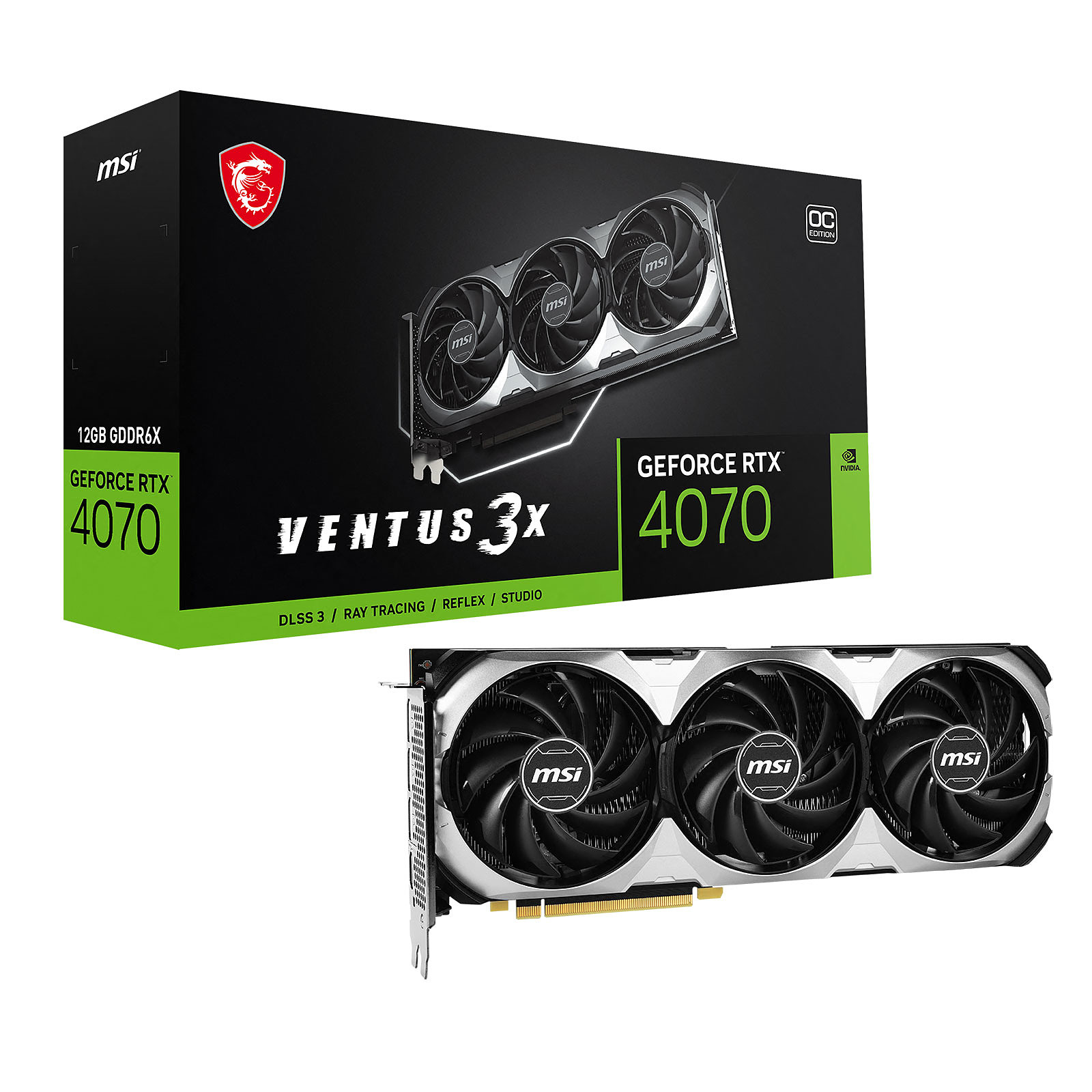 Placă video MSI GeForce RTX 4070 VENTUS 3X OC | Xstore.md photo