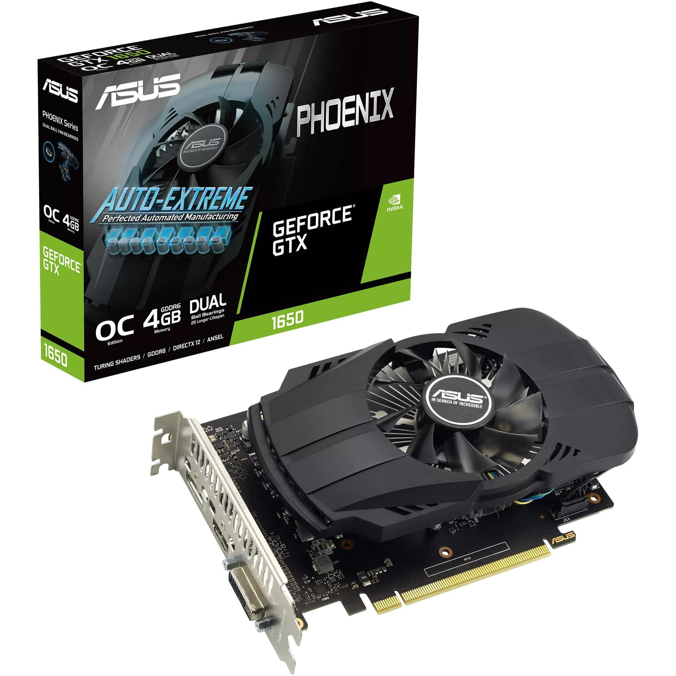 Placă video ASUS GeForce GTX 1650 Phoenix EVO OC | Xstore.md photo