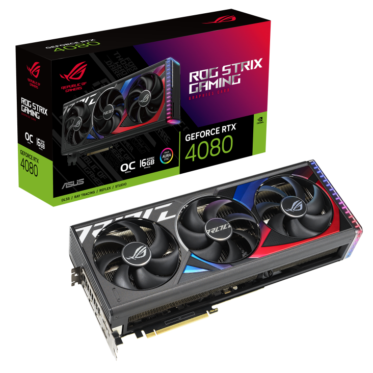 Placă video ASUS ROG Strix GeForce RTX 4080 OC Edition - xstore.md photo