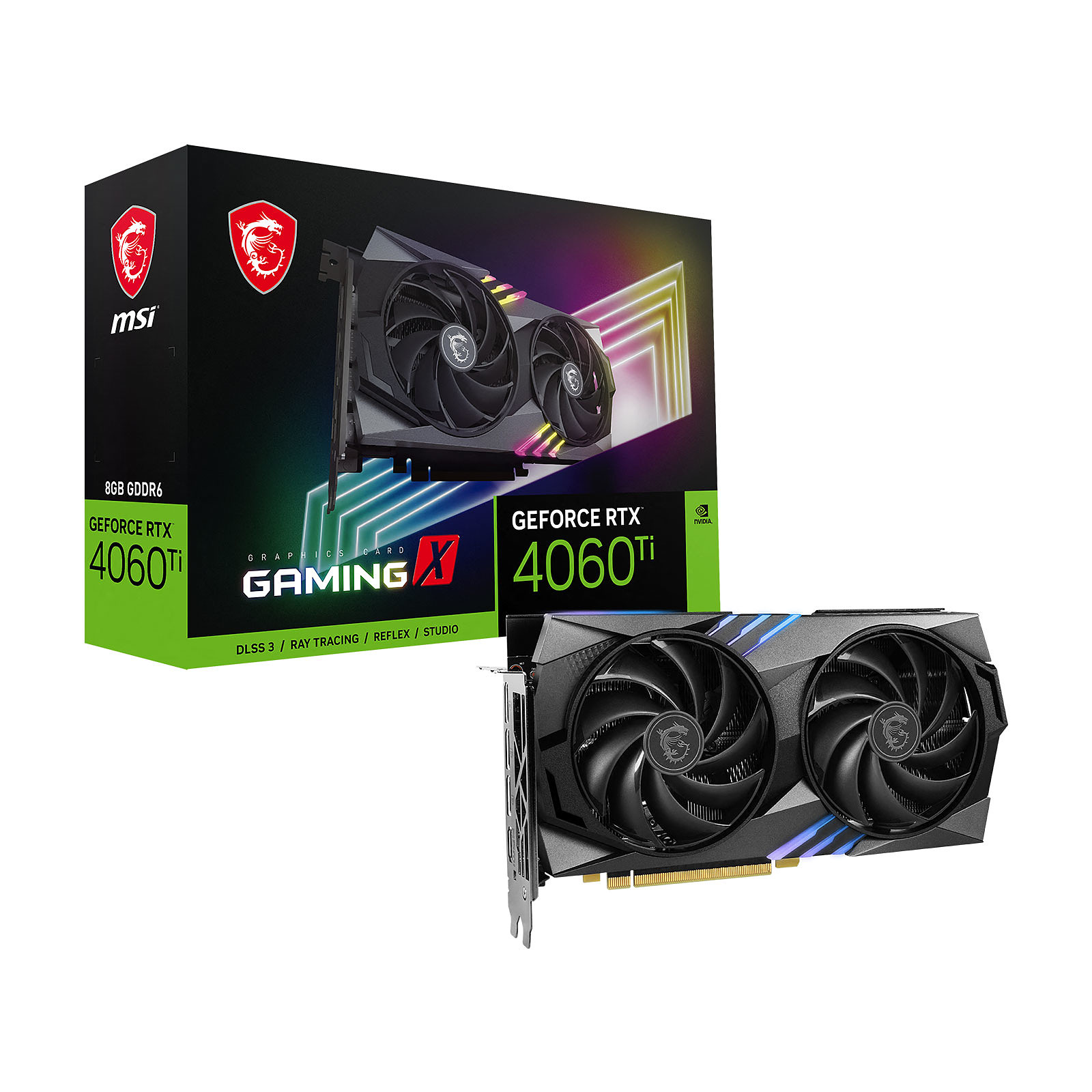 Placă video MSI GeForce RTX 4060 Ti GAMING X 8G - xstore.md photo