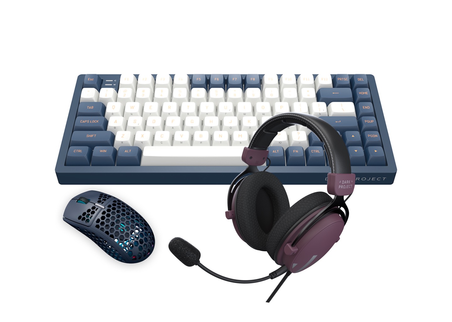 Gaming Set Dark Project Navy Blue | Xstore.md photo