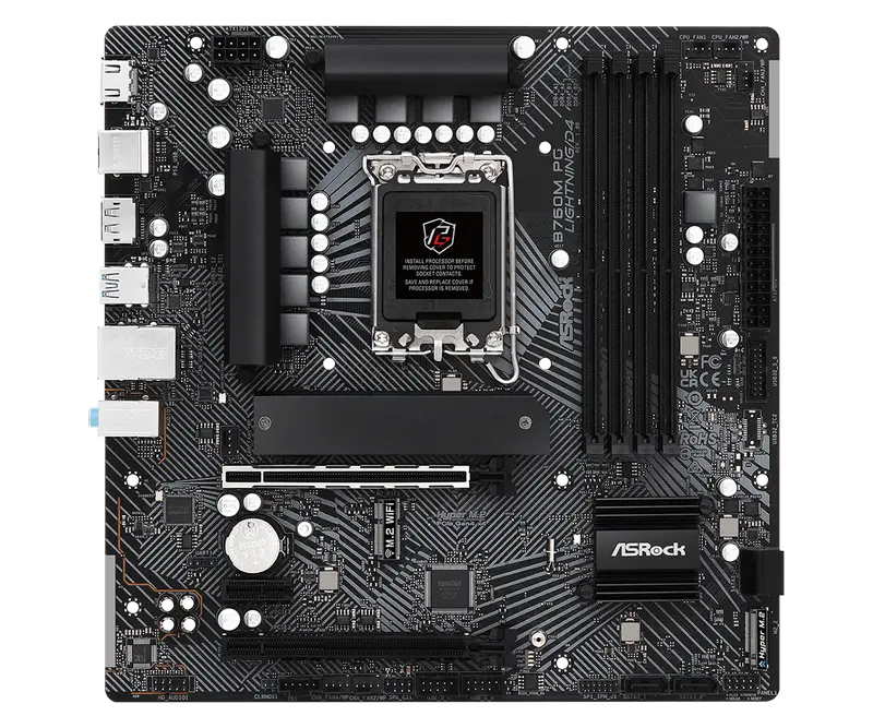 Материнская плата ASRock B760M PG LIGHTNING/D4 в Молдове - xstore.md photo 1