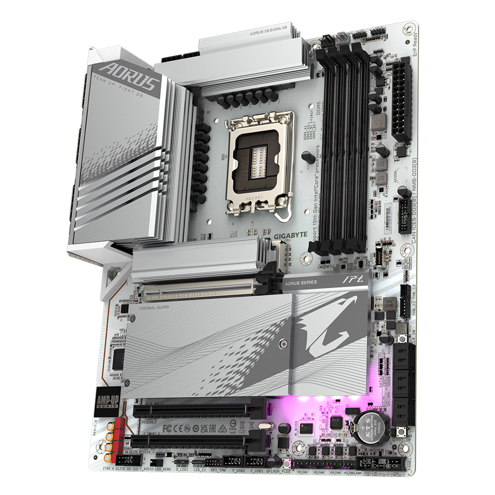 Материнская плата GIGABYTE Z790 AORUS ELITE AX ICE в Молдове - xstore.md photo 3