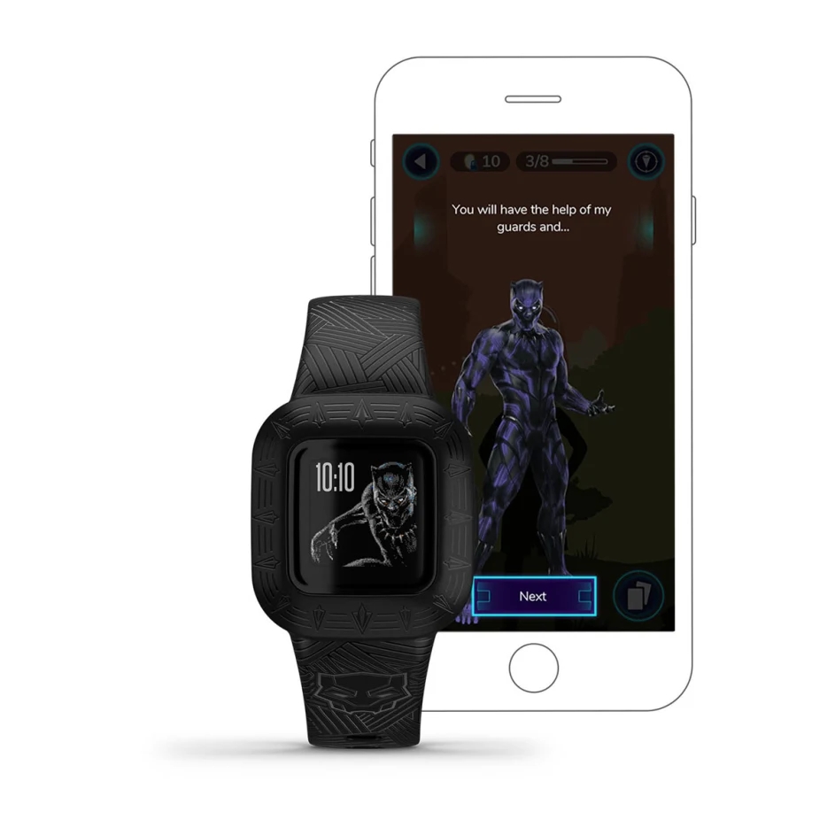 Фитнес трекер Garmin Vivofit jr. 3 Marvel Black Panther | Xstore.md photo 1