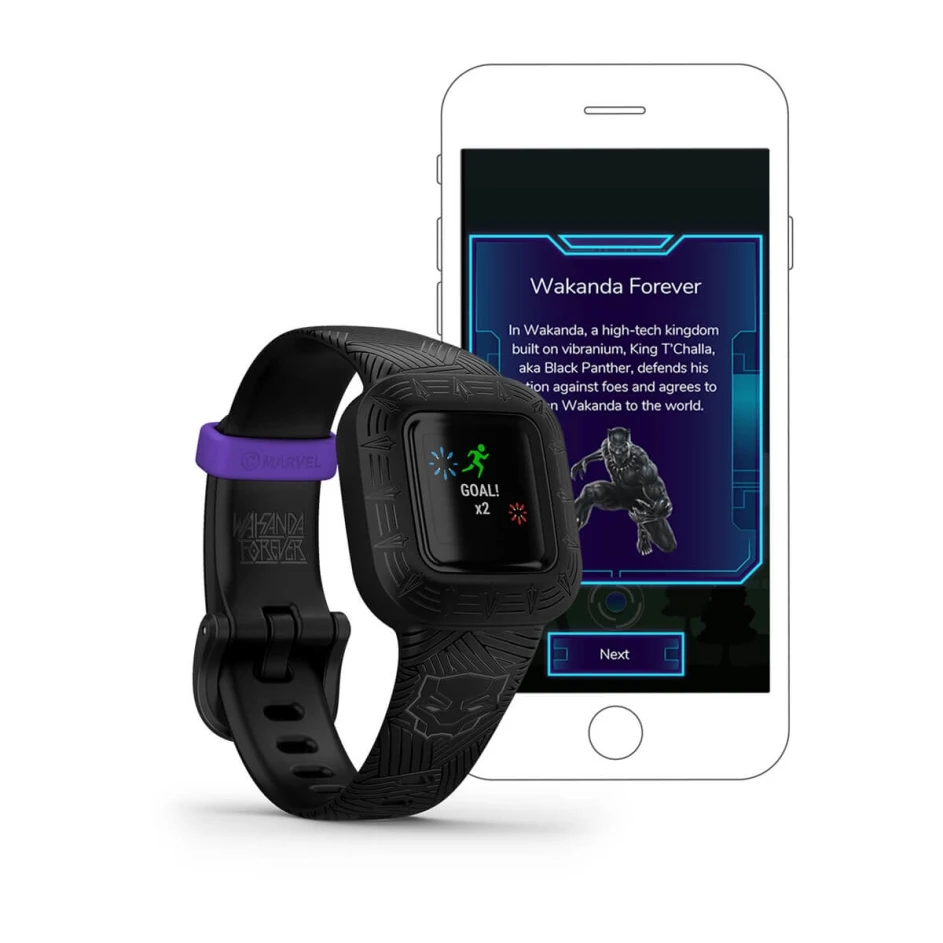 Фитнес трекер Garmin Vivofit jr. 3 Marvel Black Panther | Xstore.md photo 3