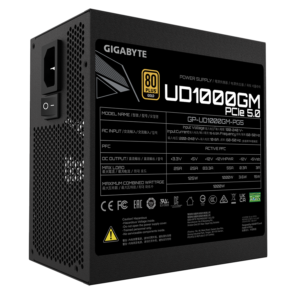 Sursa de alimentare PC Gigabyte UD1000GM PG5 – cumpără în Moldova - xstore.md photo 5
