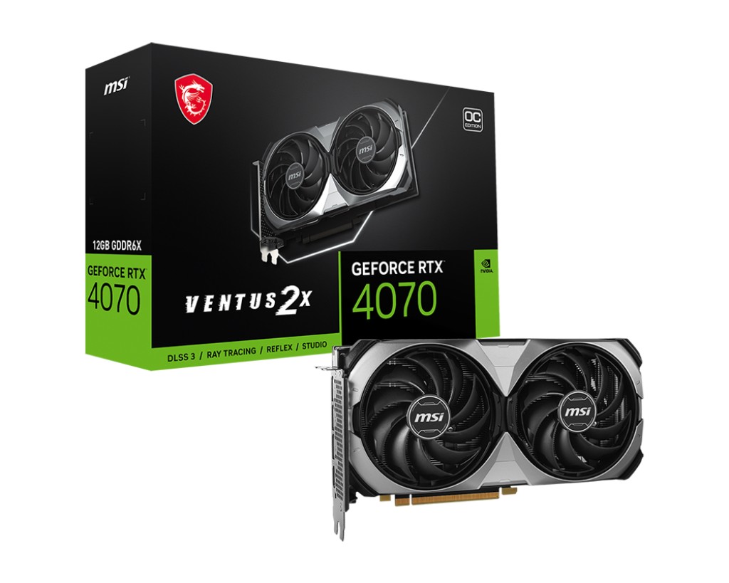 Placă video MSI GeForce RTX 4070 VENTUS 2X E 12G OC - xstore.md photo