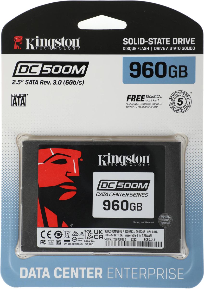 Unitate SSD Kingston DC500M SEDC500M/960G în Moldova | Xstore.md photo 1