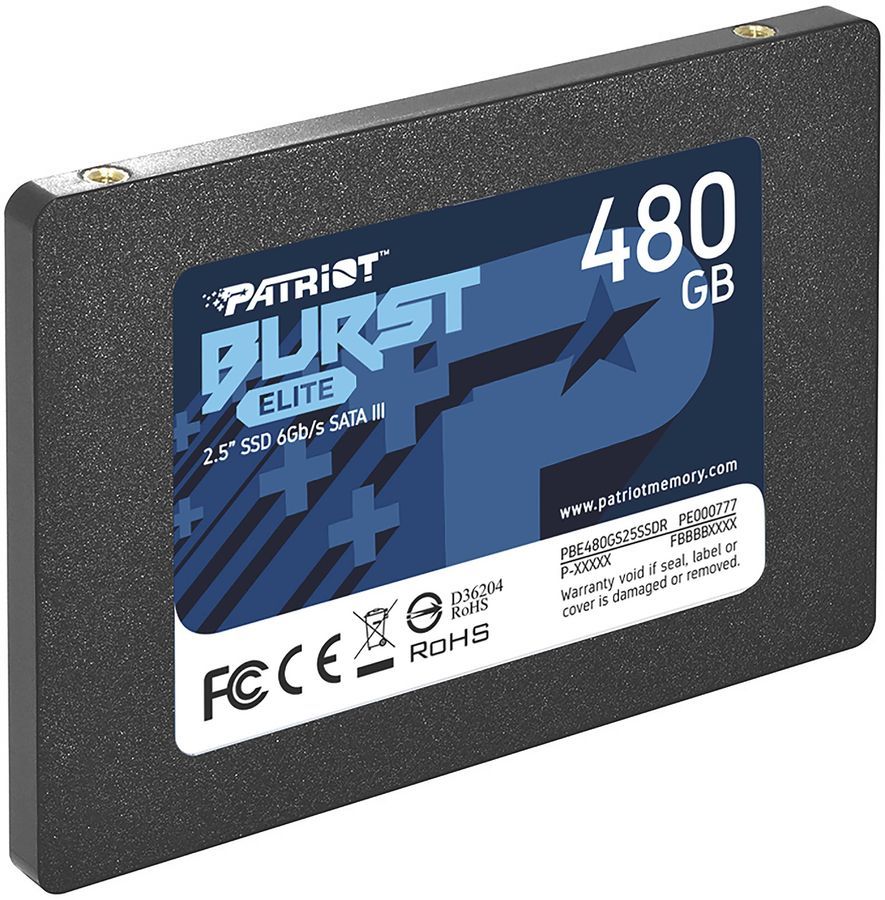 Unitate SSD Patriot Burst Elite PBE480GS25SSDR în Moldova | Xstore.md photo 0